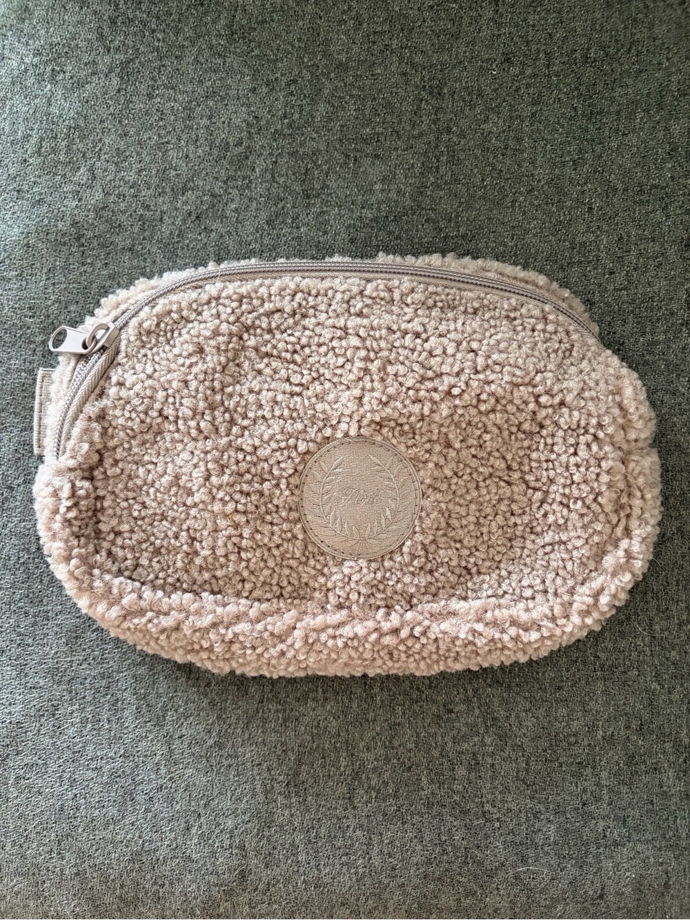 PINK Victoria's Secret Sherpa Crossbody Bag in Beige
